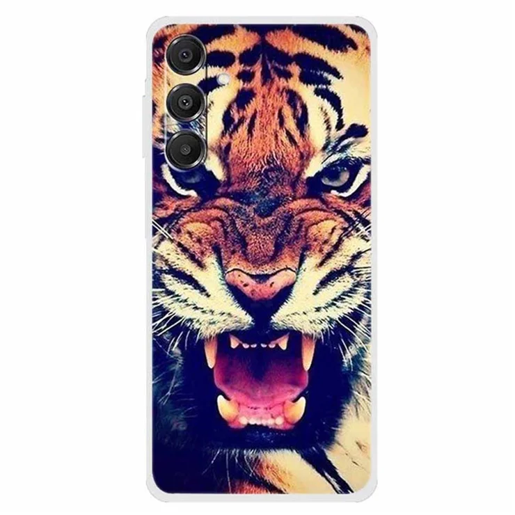 For Samsung Galaxy A16 5G / 4G Case TPU Pattern Printing Anti-Fall Phone Cover - Tiger