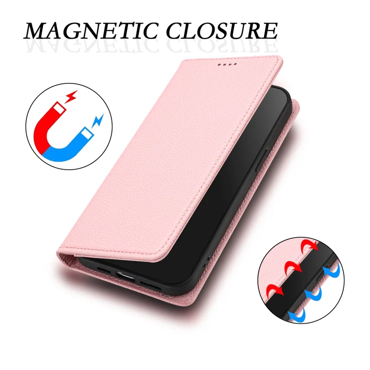 For Xiaomi 14T Wallet Case RFID Blocking Litchi Texture Leather Mobile Cover - Pink