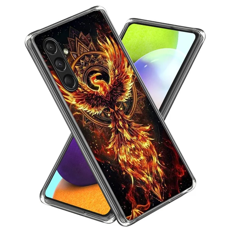 For Samsung Galaxy A16 5G / 4G Case IMD Pattern Printed Shockproof TPU Phone Cover - Phoenix