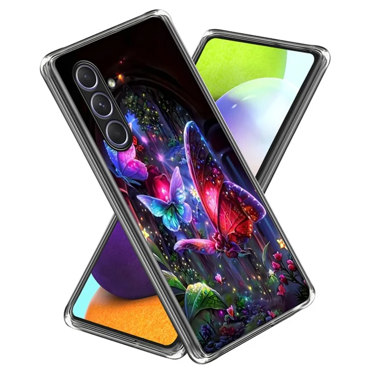 For Samsung Galaxy A55 5G Case IMD Pattern Printed Shockproof TPU Phone Cover - Dream Butterfly