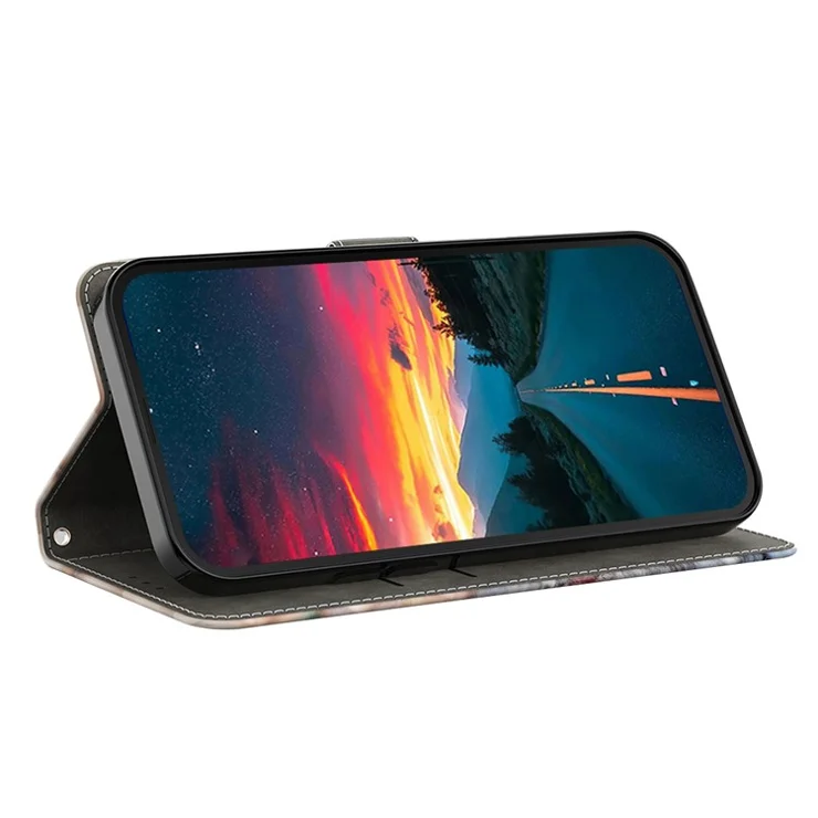 For Sony Xperia 5 V Case PU Leather Wallet Phone Cover with Stand - Rose