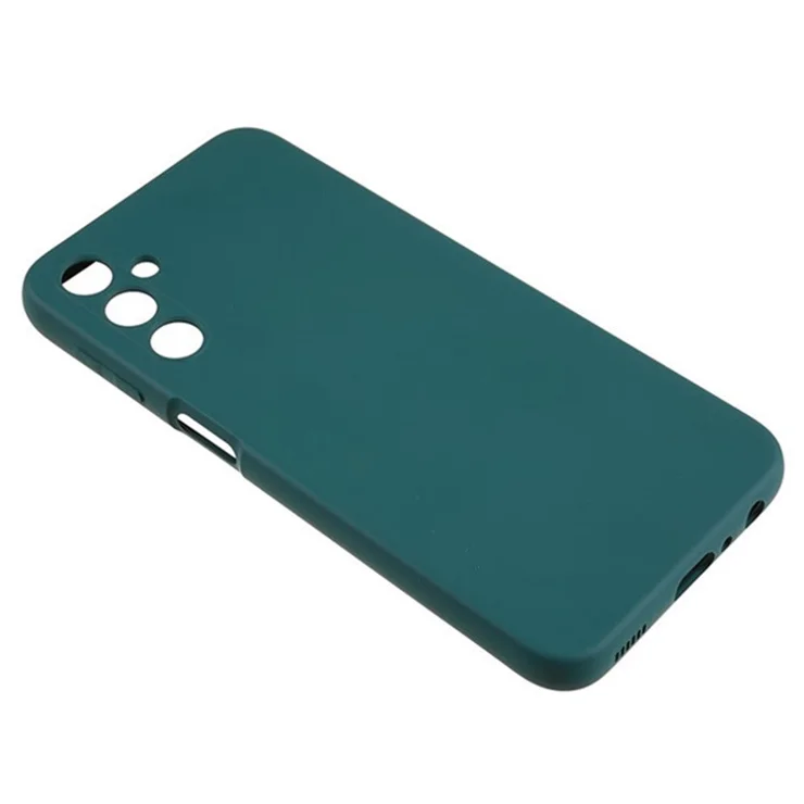 WANLONFENG RB3 Series For Samsung Galaxy A34 5G Case with 2Pcs Screen Film Precise Lens Hole Soft TPU Phone Back Cover - Army Green
