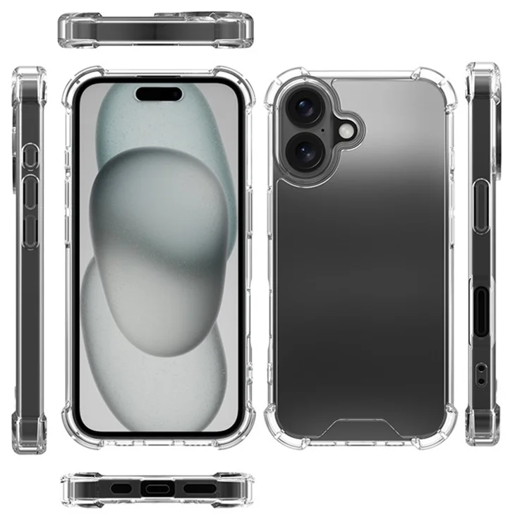Bulk Purchasing For iPhone 16 Plus Case Reinforced Corners TPU + PC 1.0mm Shockproof Phone Cover