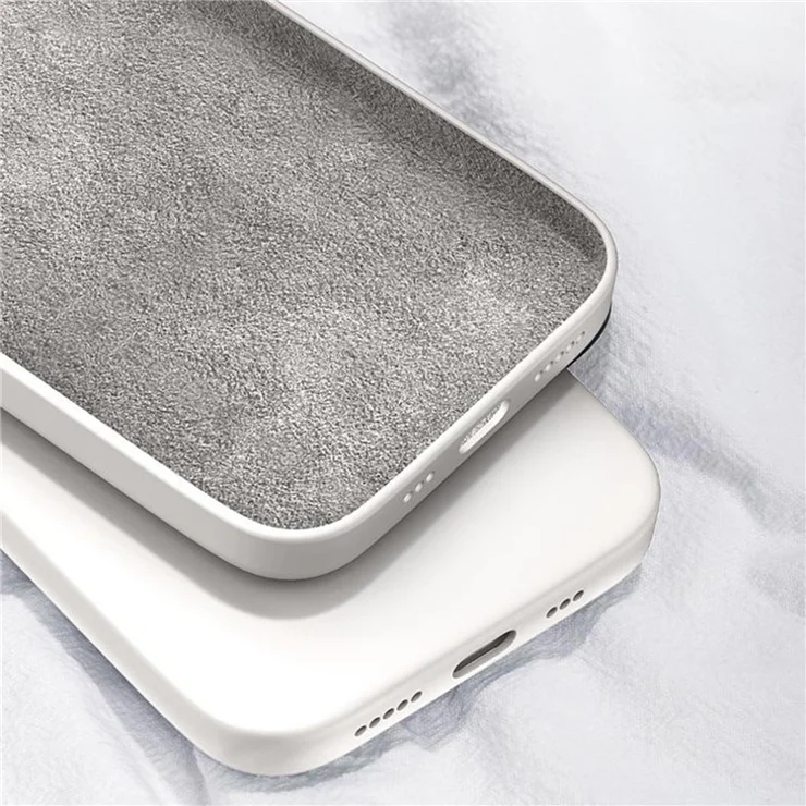 For iPhone 16 Plus TPU Case Straight Edge Protection Phone Cover - Beige