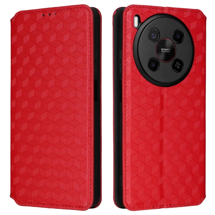 For ZTE Blade V70 Max nubia V70 Max Case Wallet Rhombus