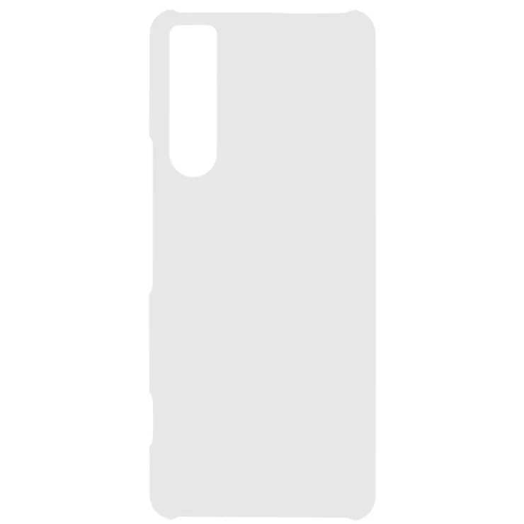 For Sony Xperia 5 IV 5G Anti-fingerprint Mobile Phone Case Rubberized Glossy Hard PC Anti-fading Cell Phone Cover - White