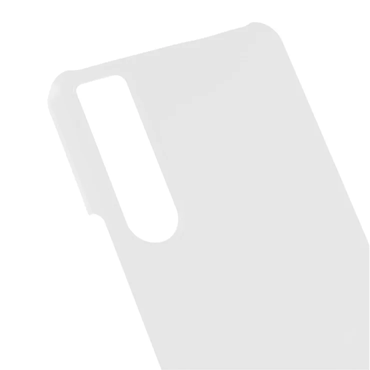 For Sony Xperia 5 IV 5G Anti-fingerprint Mobile Phone Case Rubberized Glossy Hard PC Anti-fading Cell Phone Cover - White