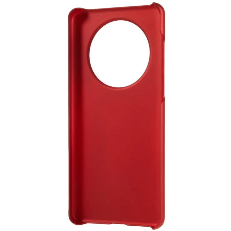 For Huawei Mate 50 Pro 4G Rubberized Glossy Hard PC Phone Case Anti-scratch Drop Protection Phone Cover - Red
