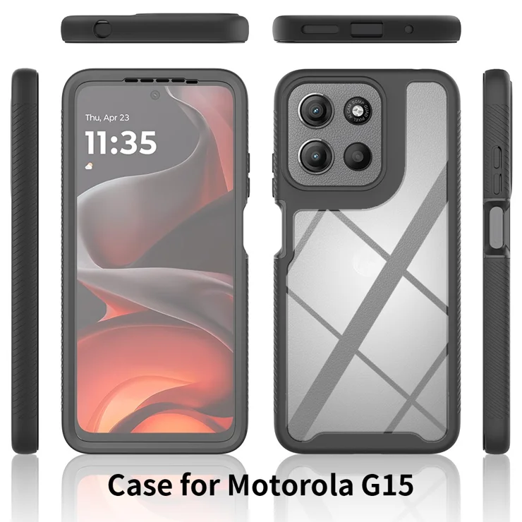 Funda Tapa Cámara Deslizante Funda Protectora Para Motorola Moto G15 - Cubierta Deslizante Para Cámara Y Soporte Magnético - Grado Militar Funda Protectora Grado Militar