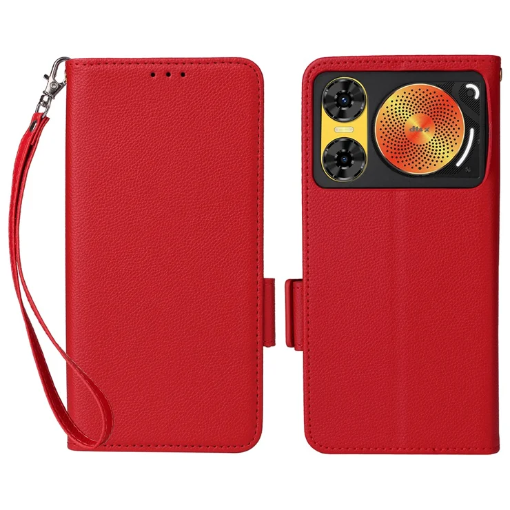 fitBAG Folk Rosso per Nokia XR21 Custodia per Cellulare Pelle Scamosciata con Imbottitura in Microfibra | Accessorio con Funzione di Pulizia | Made in Germany
