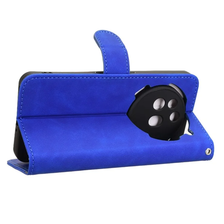 For Nothing Phone (3a) Pro Leather Case Skin Feel Anti Drop Wallet Flip Phone Cover - Blue