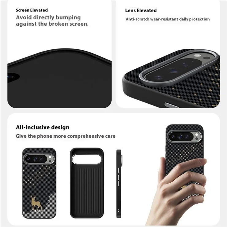 ABEEL For Google Pixel 9a Case Compatible with MagSafe Ultra Slim PC TPU Phone Back Cover - Sunrise