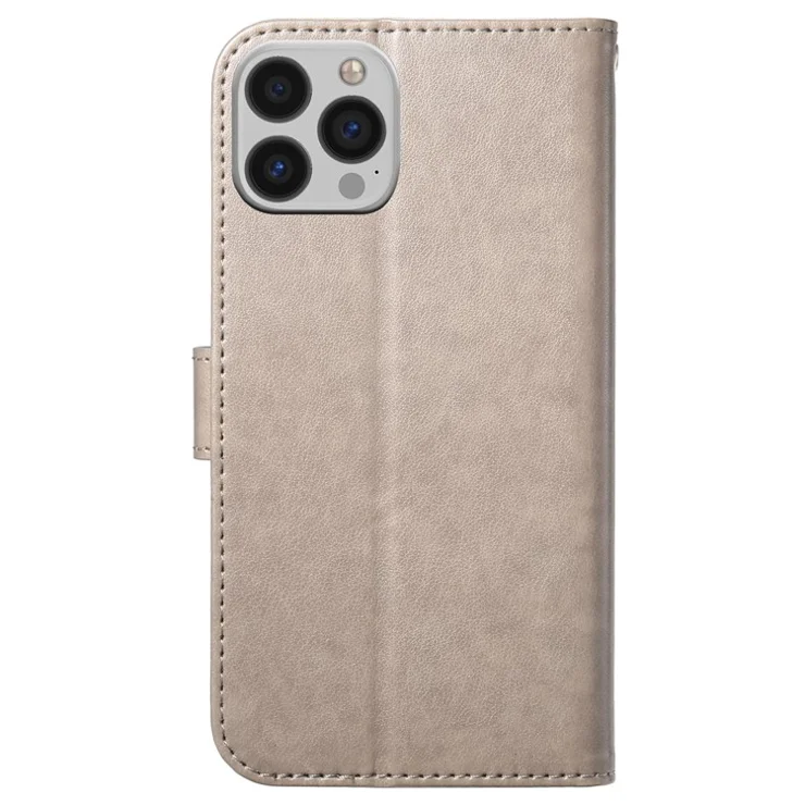 For iPhone 16 Pro Wallet Phone Case with 8 Card Slot Stand PU Leather Folio Flip Cover - Grey