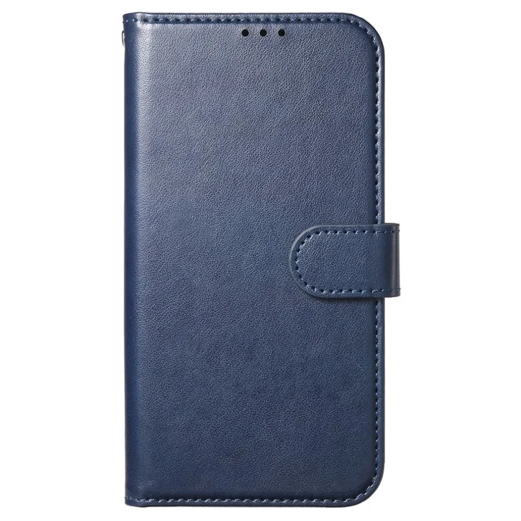 For Samsung Galaxy A26 5G Wallet Phone Case with 8 Card Slot Stand PU Leather Folio Flip Cover - Dark Blue
