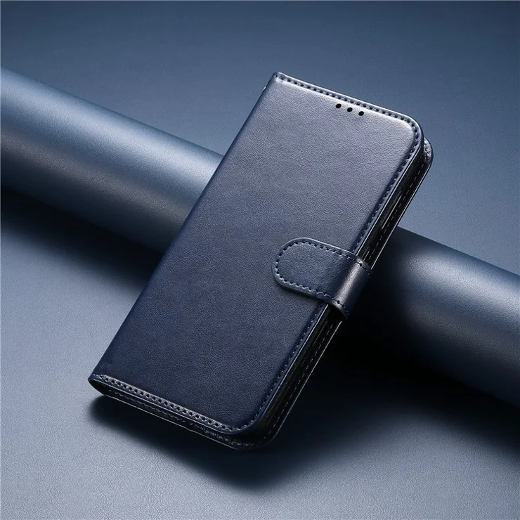 For Samsung Galaxy A56 5G Wallet Phone Case with 8 Card Slot Stand PU Leather Folio Flip Cover - Dark Blue