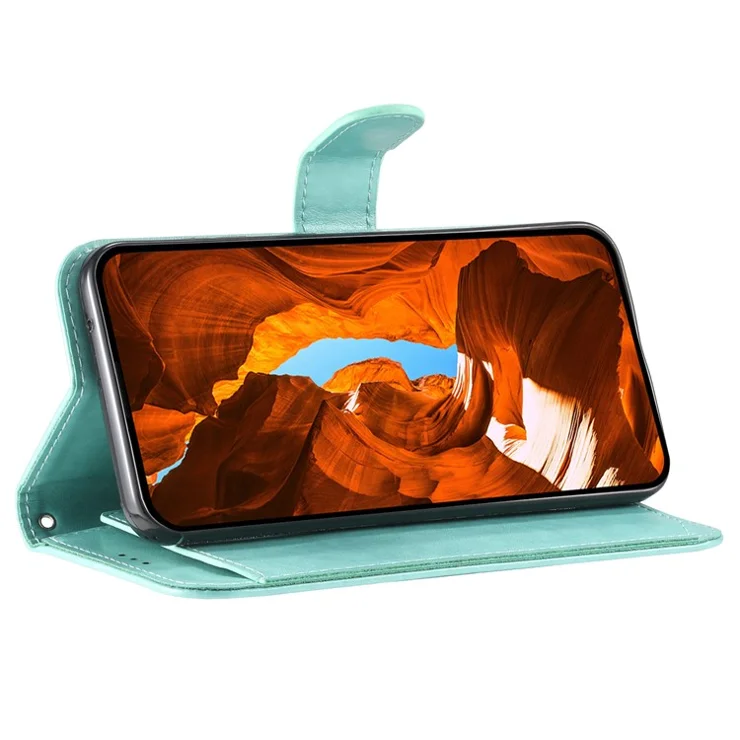 For Samsung Galaxy S25 Wallet Phone Case with 8 Card Slot Stand PU Leather Folio Flip Cover - Green