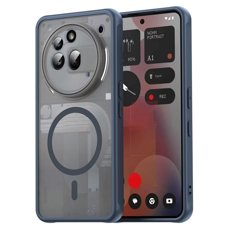 For Nothing Phone (3a) Pro Case Compatible with MagSafe Anti Drop PC + TPU Phone Cover - Blue
