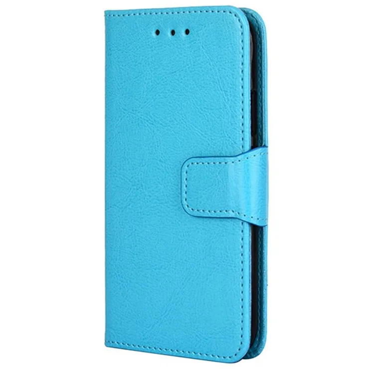 For Xiaomi Poco X7 Pro 5G / Redmi Turbo 4 5G Case Wallet PU Leather + TPU Folding Stand Phone Cover - Baby Blue