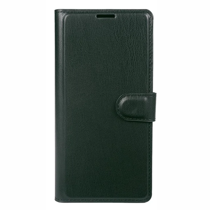 For iPhone 14 Stand Case Biobased Eco-Friendly RPET RPVB Slim Phone Cover with Wallet - Blackish Green