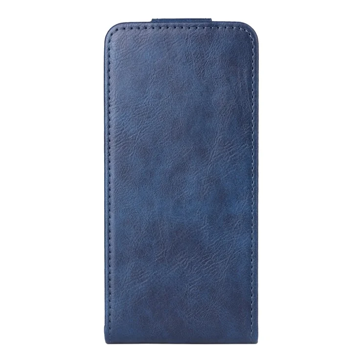 For Nothing Phone (3a) Pro Stand Case Magnetic Clasp Vertical Flip Leather Phone Cover with Card Holder - Dark Blue