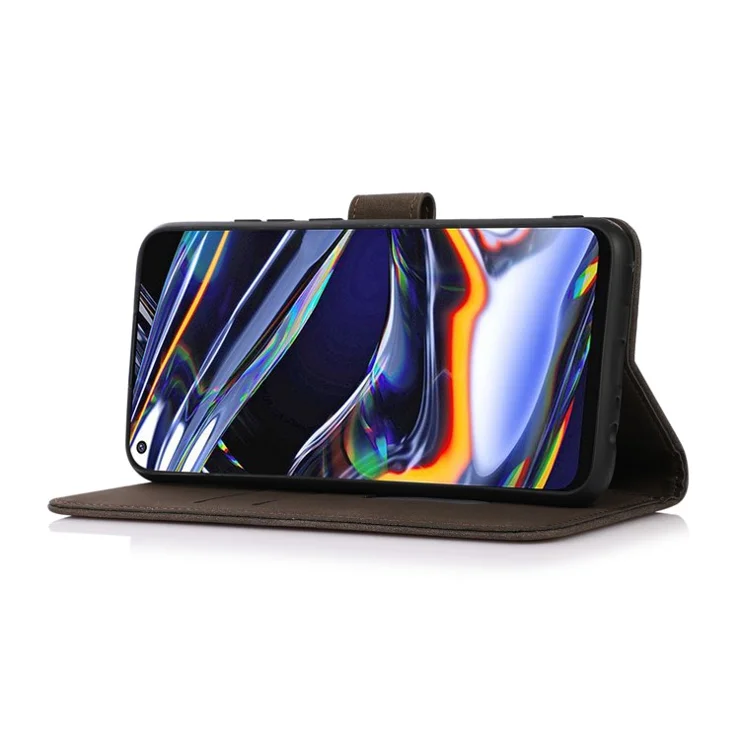 KHAZNEH PU Leather Case For Xiaomi Poco F7 Pro 5G / F7 Ultra 5G / Redmi K80 Pro 5G / K80 5G Wallet Stand Phone Cover - Brown