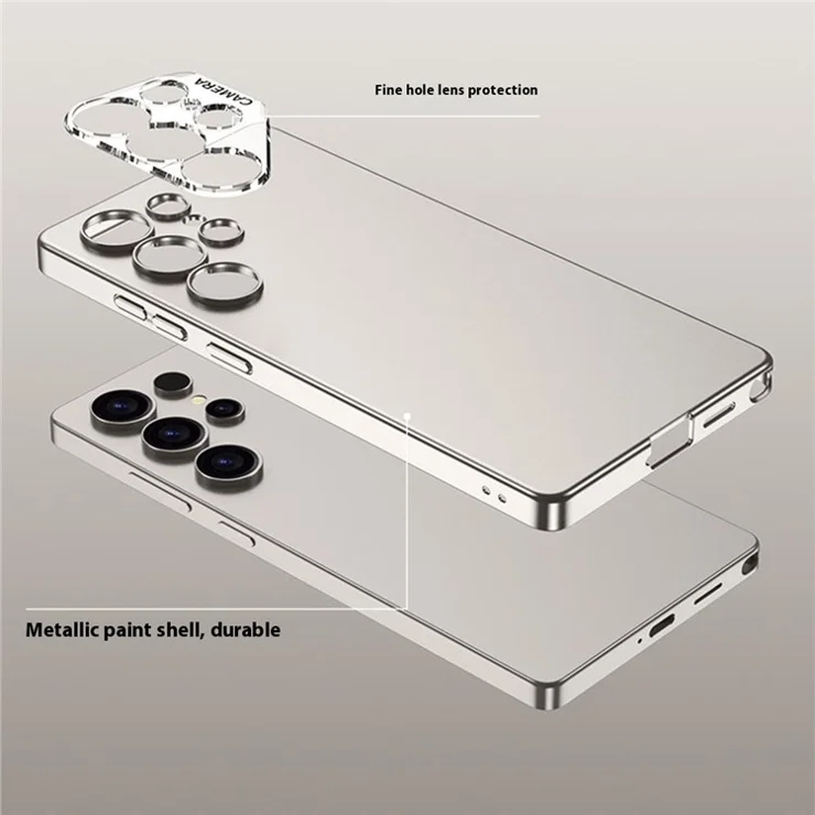 GKK For Samsung Galaxy S25 Ultra Case Protective Hard PC Phone Back Cover with Clear Lens Hole - Black