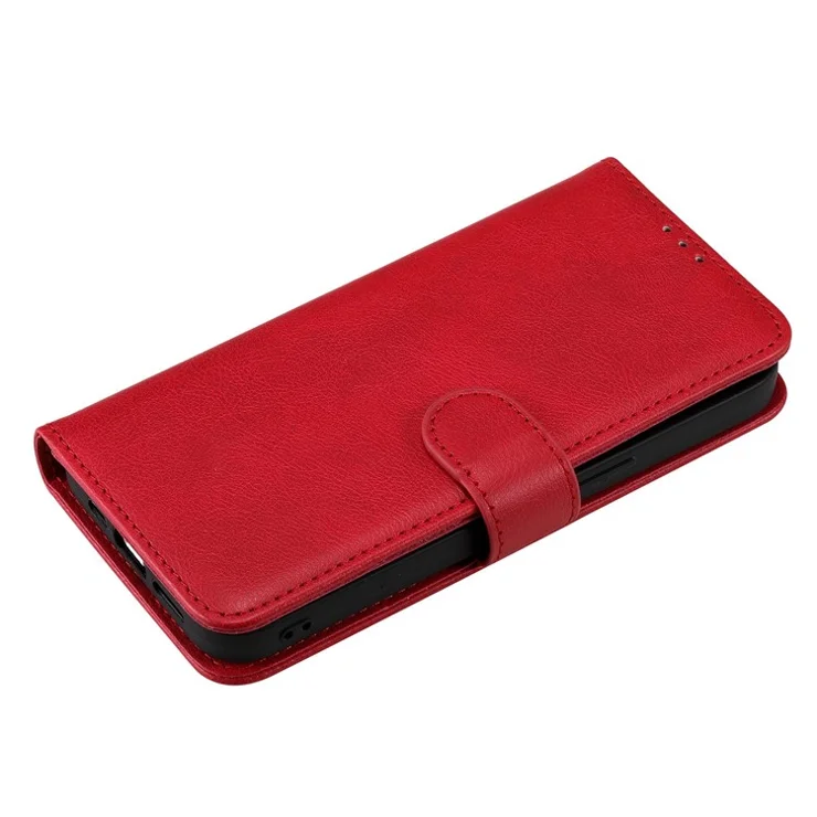 For iPhone 14 Pro Max Case 2 in 1 Detachable Magnetic Leather Wallet Mobile Cover with Strap - Red