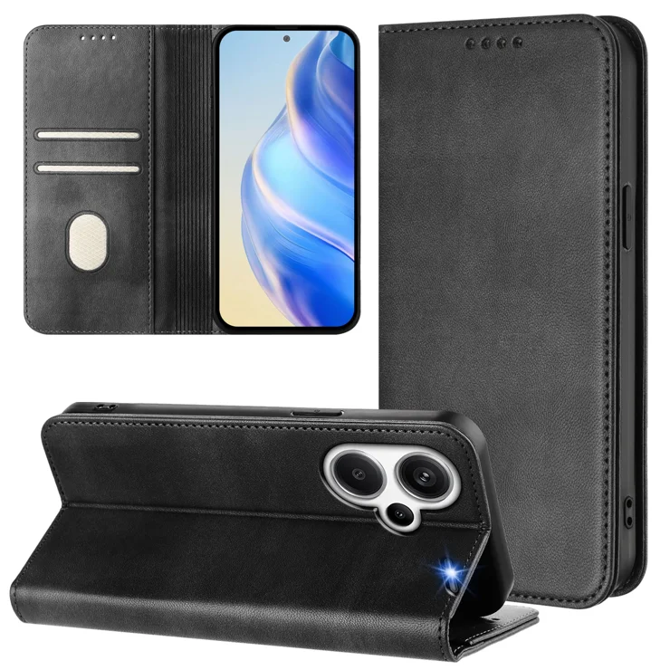 For Xiaomi Redmi Note 13 Pro+ 5G Wallet Cases Retro Texture RFID Blocking Leather Phone Cover - Black