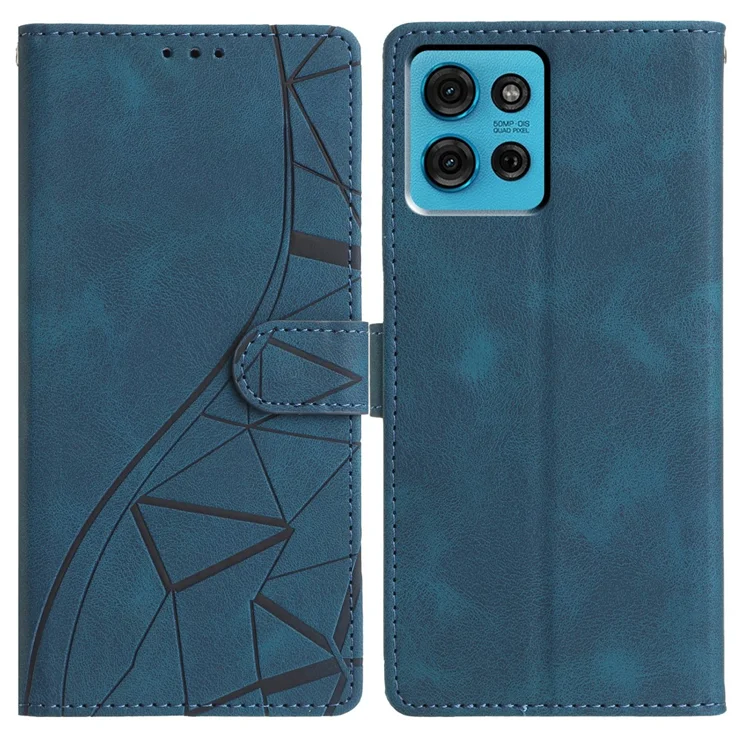 YUECXIN Wallet Case For Motorola Moto G85 5G, Premium Flip Folio Leather With Viewing Stand, Cash Compartment & 3 Card Holder, Magnetic Closure Shockproof Cover - Black