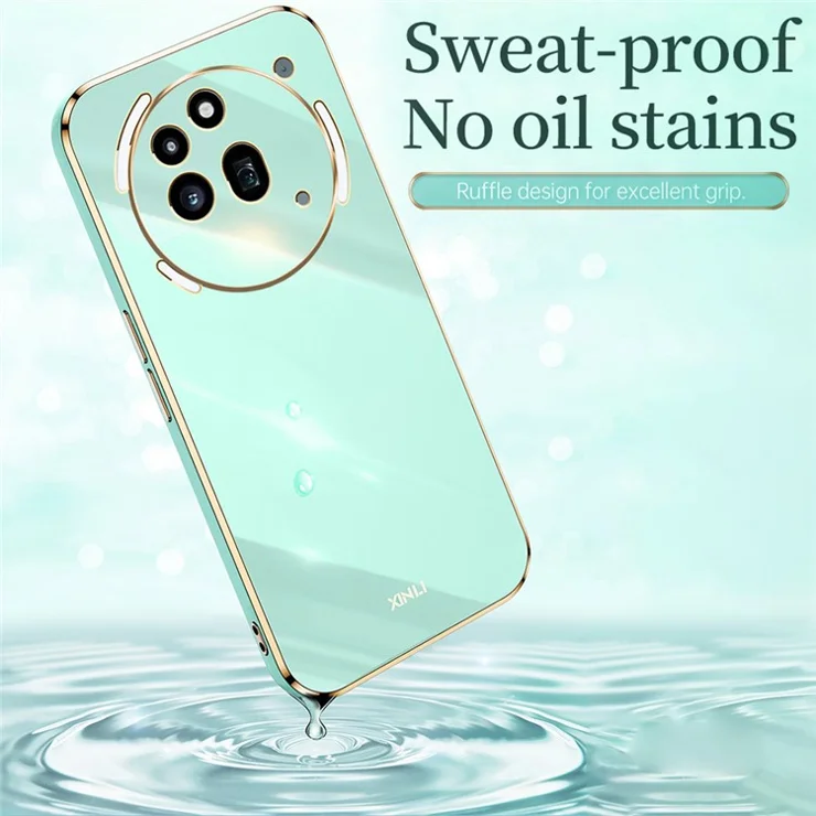 XINLI For Nothing Phone (3a) Pro Case TPU Phone Cover with Electroplating Frame - Pink