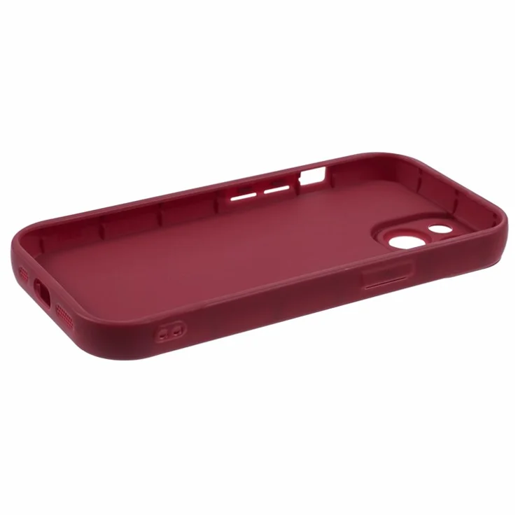 Bulk Purchasing For iPhone 15 Plus Case Grooved Design TPU Anti Slip Phone Cover - Red