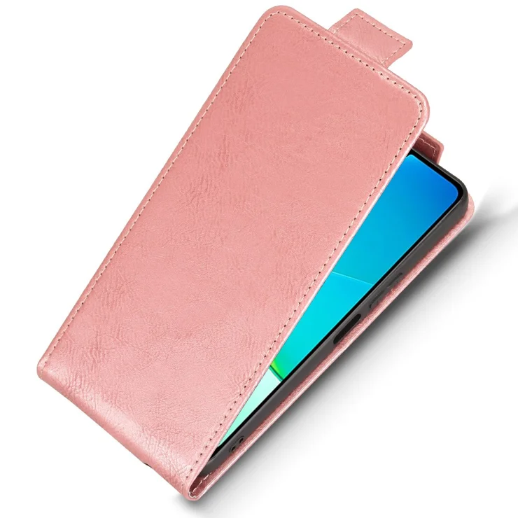 Hülle Für Vivo Y29s / Y04 4G – Leder-Flip-Case Mit Standfunktion & Kartenfach, Schwarz