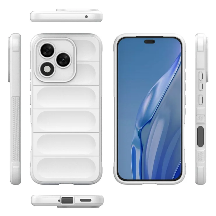 HGJTFANY Phone Case For Honor 400 Lite (6.70"), 2 Pcs Shockproof Soft TPU Silicone Bumper Shell, [Ultra-Thin] [Anti-Yellowing] Back Cover For Honor 400 Lite - Clear YQ29