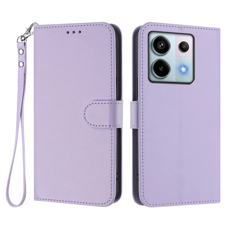 MOJIA Custodia Portafoglio In Pelle PU Per Xiaomi Redmi Note 13 Pro 5G / Poco X6 5G - Con 7 Slot Carte, Cerniera E Cinturino, Supporto, Marrone
