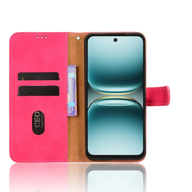 For TECNO Spark Go 4G Leather Case Skin Feel Anti Drop Wallet