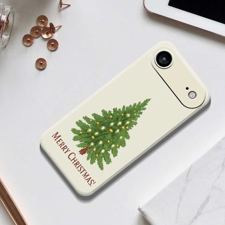 For iPhone Air Case Christmas Tree Pattern Printing Straight Edge