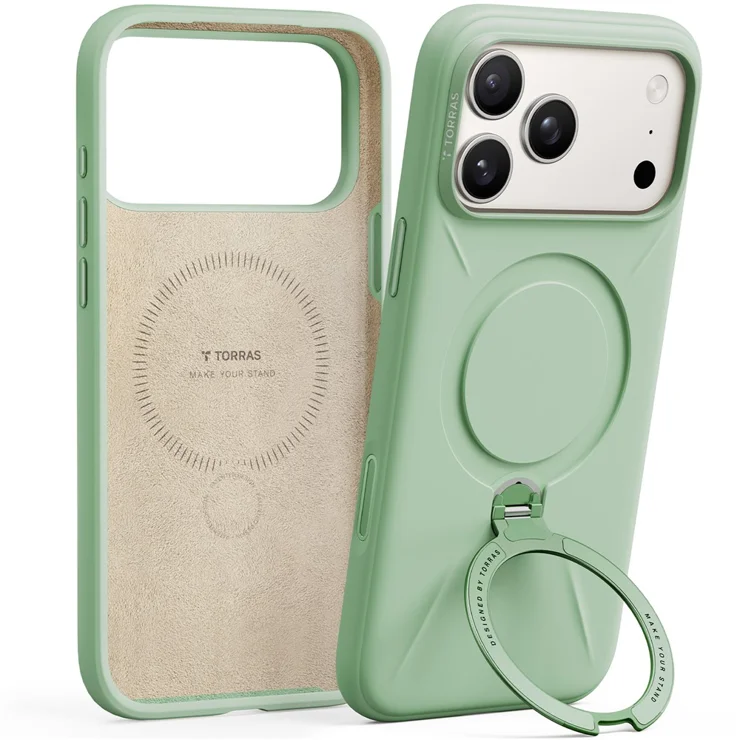 iPhone17 TORRAS Ostand SR CASE／ライトグリーン 740x740_6601169683E-1.webp