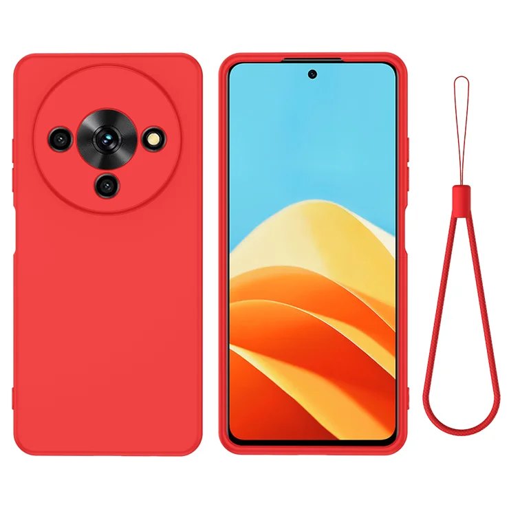 Custodia Per ZTE Blade A72 – Cover Morbida In TPU Ultra Sottile – 2 Pezzi (Trasparente + Cuore Rosso) – Antigraffio