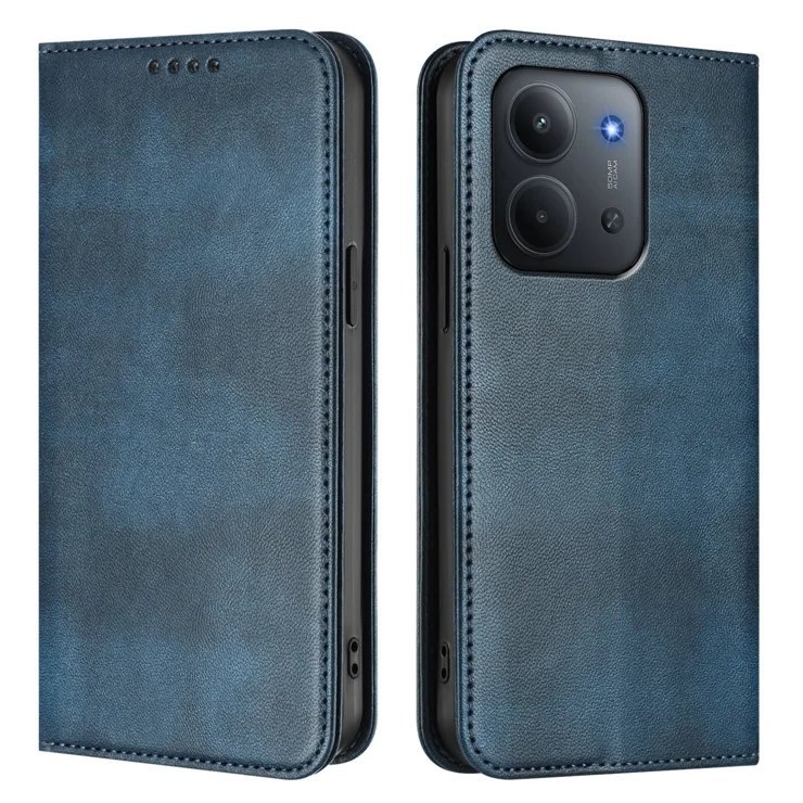 Custodia Portafoglio In Pelle Pixfab Per Xiaomi Redmi 15C / Poco C85 - Con Supporto E Protezione RFID