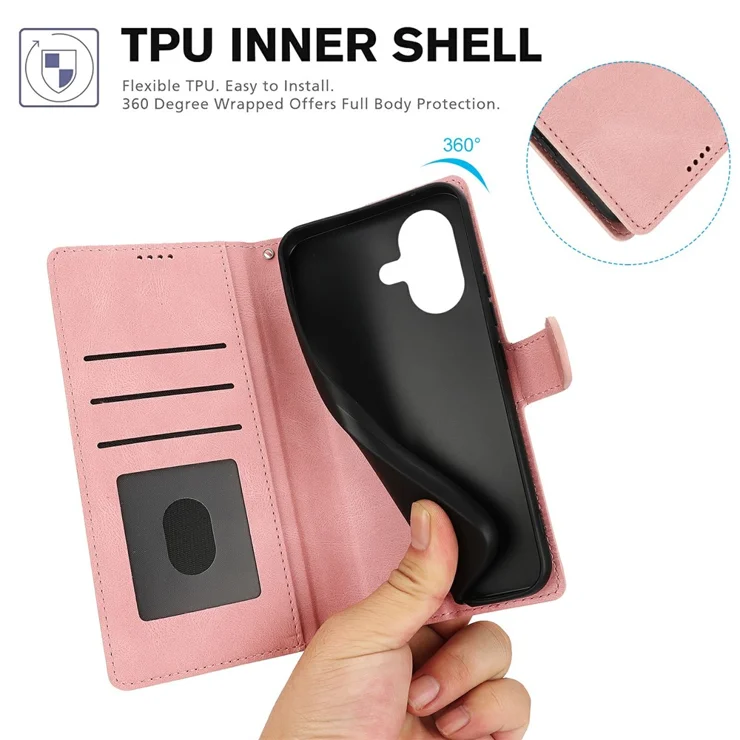 BoxTii Cover per Honor 90 Lite, Custodia in PU Pelle Portafoglio, Magnetica Cover a Libro con Slot per Schede per Honor 90 Lite, Nero