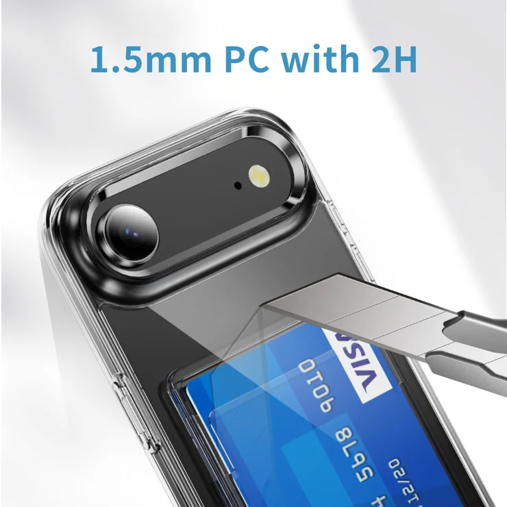 For iPhone Air Clear Phone Case with 2Pcs Screen Film