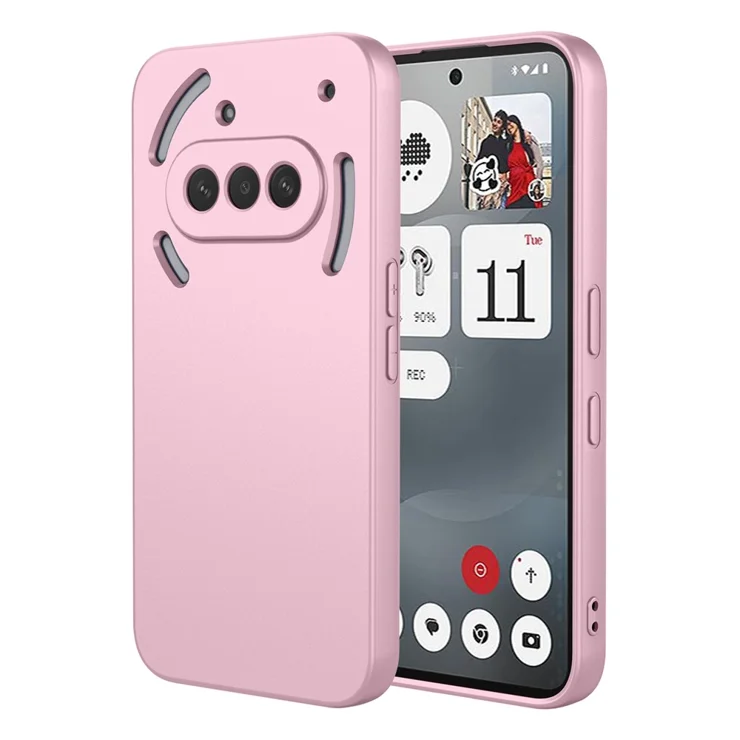 For Nothing Phone (3a) Case Soft TPU Shockproof Protective Phone Cover - Pink For Nothing Phone (3a) Case Soft TPU Shockproof Protective Phone Cover - Pink