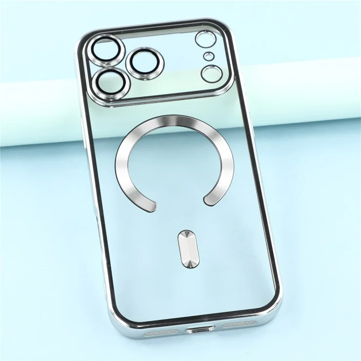 For iPhone 17 Pro Magnetic Case CD Veins Glass Lens Guard TPU