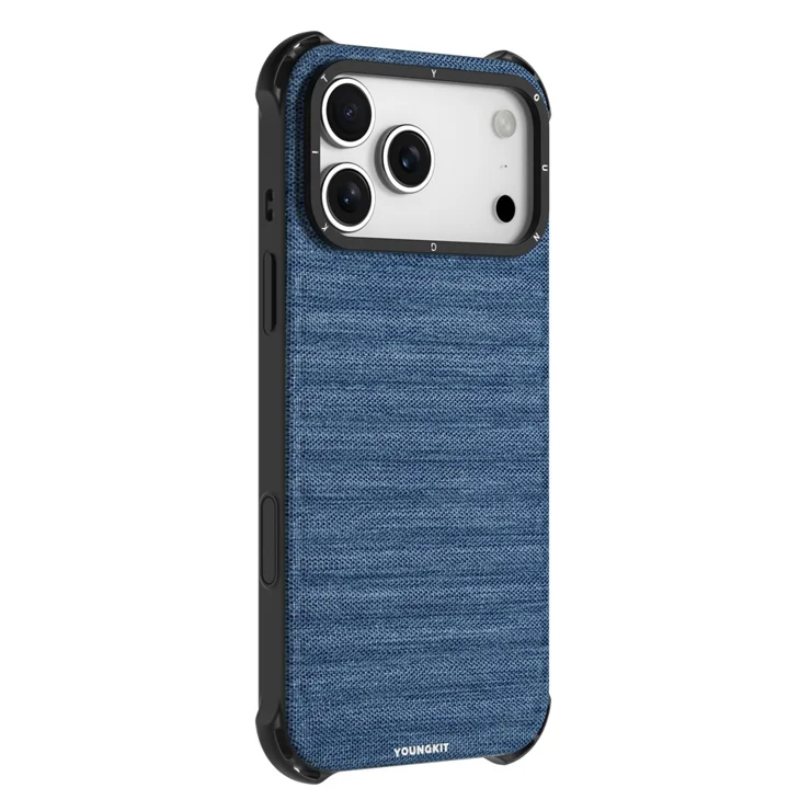 YOUNGKIT For iPhone 17 Pro Magnetic Case Jeans Cloth Texture