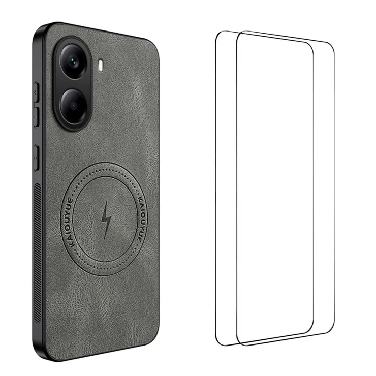 LVVFEI Cover Magnetica per Xiaomi Poco X7 Pro 5G/ Redmi Turbo 4, Compatibile con MagSafe, Custodia Magnetica per Xiaomi Poco X7 Pro 5G con design Antiurto e Fori di Ventilazione - Nero