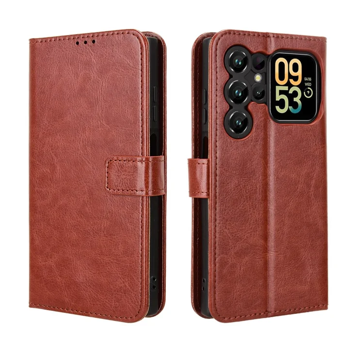 Étui Portefeuille Cuir Pour Oukitel C62 / C62 Pro - Fermeture Magnétique, Dragonne, Emplacements Cartes - Protection Complète Violet - 5