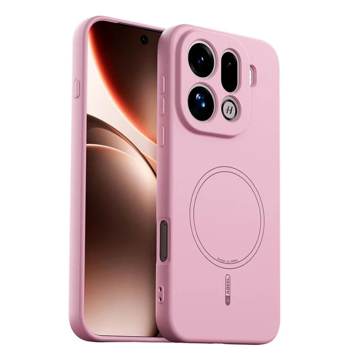 HAOYE Cover 360° Per OPPO Find X5 Pro – Trasparente Con Protezione Scherzo, TPU E PC, Antiurto, Rosa - 2