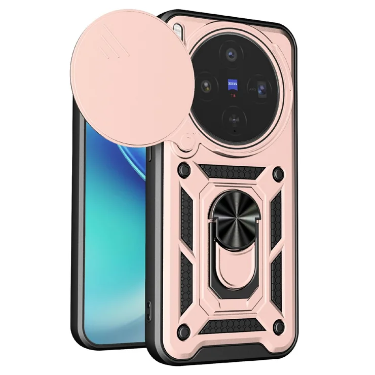 Samsung Galaxy S22 Hoesje Camera Bescherming Dun TPU Back Cover Roze