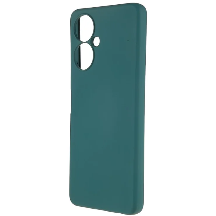 For Tecno Camon 19 5G / Camon 19 Pro 5G Liquid Silicone Texture TPU Case Arc Edge 2.0mm Thick Drop Protection Phone Cover - Midnight Green