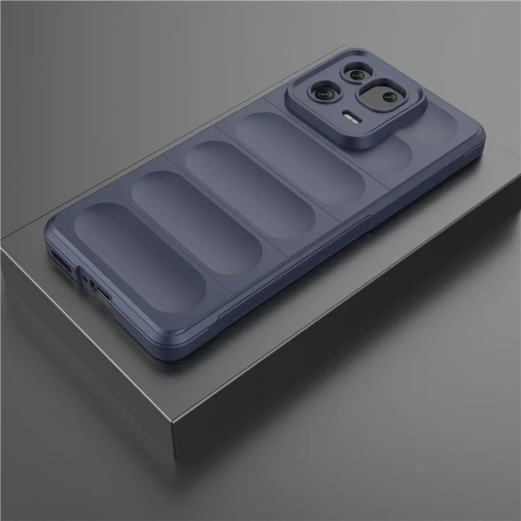 For Xiaomi 13 Pro 5G Rugged Back Phone Case Soft TPU Precise Cutout Protective Cover - Dark Blue